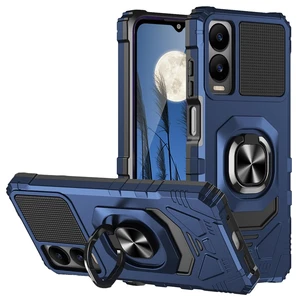 Compatible for Cricket Icon 6 Phone Case, AT&T Verge Case (Blue) | Metal Ring Magnetic Support Kickstand Heavy Duty Drop Protector Phone Case Cover Compatible for Cricket Icon 6 Phone Case, AT&T Verge Case (Blue) | Metal Ring Magnetic Support Kickstand Heavy Duty Drop Protector Phone Case Cover