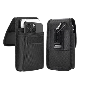 Two Phone Case Holder with Strong Belt Clip, Dual Phone Case for Two Phones, Hook and Loop Closure, Sturdy Nylon Material Dual Phone Holster for iPhone and Samsung Two Phone Case Holder with Strong Belt Clip, Dual Phone Case for Two Phones, Hook and Loop Closure, Sturdy Nylon Material Dual Phone Holster for iPhone and Samsung