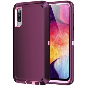 for Galaxy A50 Case,Heavy Duty Shockproof Dust/Drop Poof 3 Layers Full Bady Protection Rugged Cover Case for Galaxy A50,Purple/Pink for Galaxy A50 Case,Heavy Duty Shockproof Dust/Drop Poof 3 Layers Full Bady Protection Rugged Cover Case for Galaxy A50,Purple/Pink