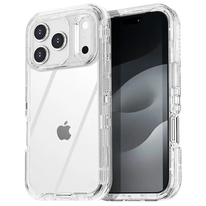 for iPhone 17 Pro Max Case Clear 3 in 1 Heavy Duty Drop Protection Full Body Rugged Shockproof/Dust Proof Triple Layer Transparent Military Protective Tough Durable for iPhone 17 ProMax 6.9"_1 for iPhone 17 Pro Max Case Clear 3 in 1 Heavy Duty Drop Protection Full Body Rugged Shockproof/Dust Proof Triple Layer Transparent Military Protective Tough Durable for iPhone 17 ProMax 6.9"_1