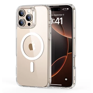 for iPhone 16 Pro Max Case, Compatible with MagSafe, Shockproof Military-Grade Protection, Magnetic Phone Case for iPhone 16 Pro Max, Classic Hybrid Case (HaloLock), Clear for iPhone 16 Pro Max Case, Compatible with MagSafe, Shockproof Military-Grade Protection, Magnetic Phone Case for iPhone 16 Pro Max, Classic Hybrid Case (HaloLock), Clear
