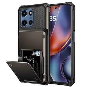 for Moto G 2026/2025 /Play 2026 Phone Case Wallet with Card Holder | Dual Layer Heavy Duty Shockproof Drop Protective Hidden Flip 4-Card Slots Slim Phone Case for Women Men-Gun Metal for Moto G 2026/2025 /Play 2026 Phone Case Wallet with Card Holder | Dual Layer Heavy Duty Shockproof Drop Protective Hidden Flip 4-Card Slots Slim Phone Case for Women Men-Gun Metal