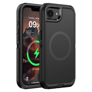 Magnetic for iPhone 16e&17e Case, Black, 6.1" | MagSafe Competiable, Military Grade Drop Protection, Dual-Layer Sturdy, Heavy Duty Shockproof Phone Cover Magnetic for iPhone 16e&17e Case, Black, 6.1" | MagSafe Competiable, Military Grade Drop Protection, Dual-Layer Sturdy, Heavy Duty Shockproof Phone Cover