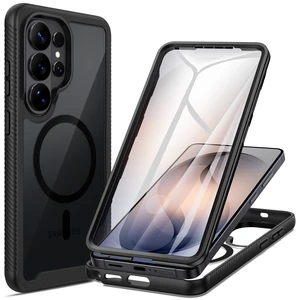 Magnetic Designed for Samsung Galaxy S26 Ultra Phone Case Black | Full Body Shockproof Cover, with Built-in Screen Protector Slim Fit Protective Case for S26 Ultra 6.9" Magnetic Designed for Samsung Galaxy S26 Ultra Phone Case Black | Full Body Shockproof Cover, with Built-in Screen Protector Slim Fit Protective Case for S26 Ultra 6.9"