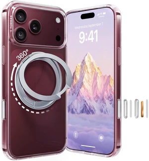 for iPhone 18 Pro Case Clear, 360 Magnetic Stand, O1S Series | Fit for MagSafe, 4X Military-Grade Protection, Slim Case for iPhone 18 Pro Phone Case, Nano-Oleophobic Coating, Transparent for iPhone 18 Pro Case Clear, 360 Magnetic Stand, O1S Series | Fit for MagSafe, 4X Military-Grade Protection, Slim Case for iPhone 18 Pro Phone Case, Nano-Oleophobic Coating, Transparent
