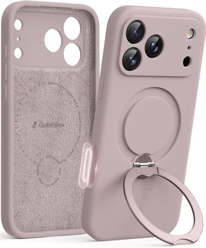 for iPhone 18 Pro Case/iPhone 17 Pro Case with Stand, Light Taro | 360° Spin Magnetic Stand, Compatible with MagSafe, Liquid Silicone Material, Full Camera Protection, Shockproof Phone Cover for iPhone 18 Pro Case/iPhone 17 Pro Case with Stand, Light Taro | 360° Spin Magnetic Stand, Compatible with MagSafe, Liquid Silicone Material, Full Camera Protection, Shockproof Phone Cover