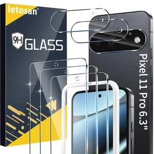 3 Pack for Google Pixel 11 Pro Screen Protector Tempered Glass + 3 Pack Camera Lens Protector, Military Grade Shatterproof, 9H Hardness, Fingerprint Unlock,Case Friendly 6.3 Inch 3 Pack for Google Pixel 11 Pro Screen Protector Tempered Glass + 3 Pack Camera Lens Protector, Military Grade Shatterproof, 9H Hardness, Fingerprint Unlock,Case Friendly 6.3 Inch