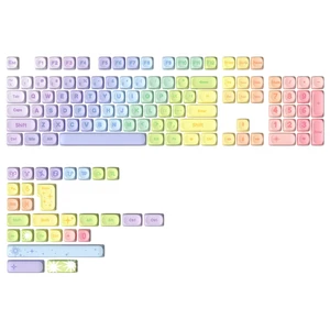 Rainbow 140 Keys MOA PBT Dye-Sub Keycaps (Rainbow, MOA Profile) | Dye-Sublimation, Cute Rainbow Candy Keycap, for MX Switches Mechanical Gaming Keyboard Rainbow 140 Keys MOA PBT Dye-Sub Keycaps (Rainbow, MOA Profile) | Dye-Sublimation, Cute Rainbow Candy Keycap, for MX Switches Mechanical Gaming Keyboard