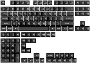KSA Profile Double-Shot PBT Keycap Set, 137 Keys White on Black, Compatible with MX Mechanical Switches, Non-Shine-Through, Fits ANSI Layouts (100%, TKL, 96%, 75%, 65%, 60%) KSA Profile Double-Shot PBT Keycap Set, 137 Keys White on Black, Compatible with MX Mechanical Switches, Non-Shine-Through, Fits ANSI Layouts (100%, TKL, 96%, 75%, 65%, 60%)