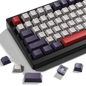 XVX Shine Through Keycaps -133 Keys Cherry Profile Double Shot PBT Keycaps Compatible for 60%/75%/100% Retro Gaming Mechanical Keyboard-Vintage Red XVX Shine Through Keycaps -133 Keys Cherry Profile Double Shot PBT Keycaps Compatible for 60%/75%/100% Retro Gaming Mechanical Keyboard-Vintage Red