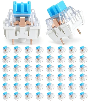 Keyboard Clickers for 3D Prints, 50PCS Keyboard Switches, 3-Pin Blue Keyboard Clicker Replacement Dustproof Mechanical Keyboards Switches for Most Gaming Keyboards Keyboard Clickers for 3D Prints, 50PCS Keyboard Switches, 3-Pin Blue Keyboard Clicker Replacement Dustproof Mechanical Keyboards Switches for Most Gaming Keyboards