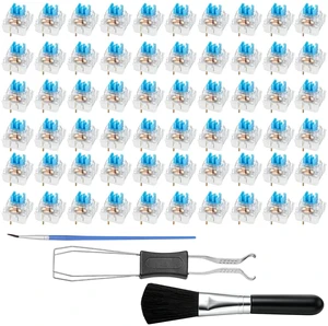 60pcs 3-Pin Clicky Tactile Mechanical Keyboard Switches for 3D Prints | Clicky Keyboard Switches with Switch Puller & Cleaning Brush for 3D Prints Dustproof and Waterproof for Most Gaming Keyboards 60pcs 3-Pin Clicky Tactile Mechanical Keyboard Switches for 3D Prints | Clicky Keyboard Switches with Switch Puller & Cleaning Brush for 3D Prints Dustproof and Waterproof for Most Gaming Keyboards