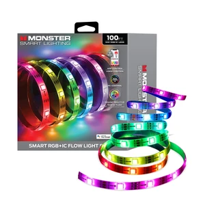 Smart RGB+IC LED Strip Lights Sound Reactive Strip Lights for Bedroom, App & Voice Control, RGB Light Strip for Room, Alexa Google Home, Razer Chroma Sync (100ft) Smart RGB+IC LED Strip Lights Sound Reactive Strip Lights for Bedroom, App & Voice Control, RGB Light Strip for Room, Alexa Google Home, Razer Chroma Sync (100ft)