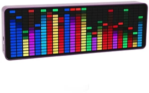 LED Music Spectrum Display, 16x24 384 RGB LED Display Audio Spectrum Analyzer Display, 5V 1A 3W USB LED Music Spectrum for Car Game Room,with Clock 20 Dynamic 7 Color LED Music Spectrum Display, 16x24 384 RGB LED Display Audio Spectrum Analyzer Display, 5V 1A 3W USB LED Music Spectrum for Car Game Room,with Clock 20 Dynamic 7 Color