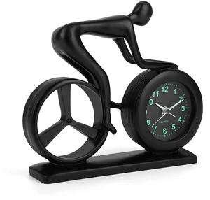 Racing Bicycle Desk Alarm Clock Battery Operated, Glow-in-the-Dark Dial, Silent Non-Ticking | Unique Cycling Gift for Cyclists, Students, Teachers | Office, Desk, Shelf Decor Racing Bicycle Desk Alarm Clock Battery Operated, Glow-in-the-Dark Dial, Silent Non-Ticking | Unique Cycling Gift for Cyclists, Students, Teachers | Office, Desk, Shelf Decor