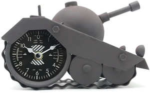 Army Tank Desk Clock for Men - Military Veteran Gifts, Silent Non-Ticking Metal Tank Sculpture, Man Cave Office Desk Decor Handcrafted 8.6×5.1 Inches Army Tank Desk Clock for Men - Military Veteran Gifts, Silent Non-Ticking Metal Tank Sculpture, Man Cave Office Desk Decor Handcrafted 8.6×5.1 Inches