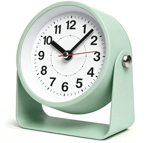 3.5" Analog Alarm Clock, Small Retro Desk Clock 360° Adjustable Angle | Silent Table Metal Clock with Night Light Snooze for Living Room Decor,Bedroom,Bedside,Shelf, Snooze Clock for Adults 3.5" Analog Alarm Clock, Small Retro Desk Clock 360° Adjustable Angle | Silent Table Metal Clock with Night Light Snooze for Living Room Decor,Bedroom,Bedside,Shelf, Snooze Clock for Adults