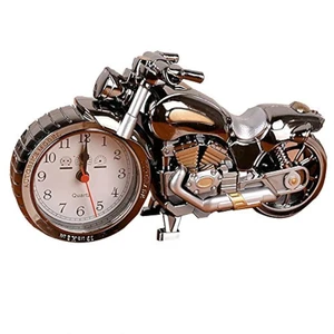 Vintage Mini Motorcycle/Bicycle Model Alarm Clock Battery Powered Desk Shelf Clock Creative (Motorcycle Model) Vintage Mini Motorcycle/Bicycle Model Alarm Clock Battery Powered Desk Shelf Clock Creative (Motorcycle Model)