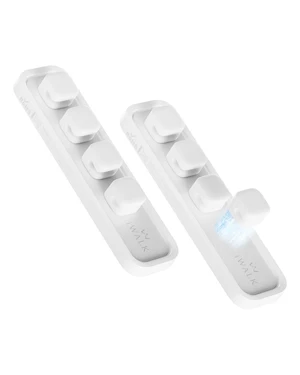 Magnetic Cable Holder, Reusable Adhesive Desktop Cord Organizer for 2-6mm Cables,4 Clips for Lightning & USB C/Micro Cables,Sticks to Wood,Glass,Metal, Marble, 2-Pack,White Magnetic Cable Holder, Reusable Adhesive Desktop Cord Organizer for 2-6mm Cables,4 Clips for Lightning & USB C/Micro Cables,Sticks to Wood,Glass,Metal, Marble, 2-Pack,White