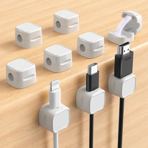 Magnetic Cable Clips, Adjustable Cord Holder Management, Adhesive Wire Keeper Organizer for Home Office Desk Phone PC Car Wall Desktop Nightstand Appliance (9-Pack White) Magnetic Cable Clips, Adjustable Cord Holder Management, Adhesive Wire Keeper Organizer for Home Office Desk Phone PC Car Wall Desktop Nightstand Appliance (9-Pack White)