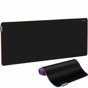 Black Large 60 x 24 in Full Size Desk Pad with RGB, DESK-PAD60-24 | RGB Lighting for Office Ambience and Immersive Gaming, Oversized Mouse Pad Table Cover, 12 Color Modes, Non-Slip Base Black Large 60 x 24 in Full Size Desk Pad with RGB, DESK-PAD60-24 | RGB Lighting for Office Ambience and Immersive Gaming, Oversized Mouse Pad Table Cover, 12 Color Modes, Non-Slip Base