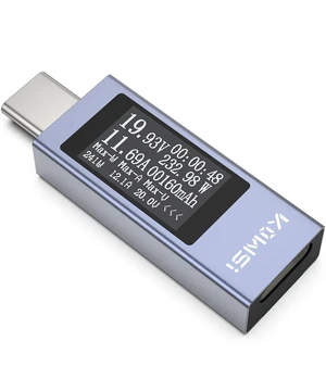 USB C Tester Power Meter 4-30V 0-12A Digital Multimeter, Type C Voltage and Current Tester Meter, Power Bank Capacity, Working Time Ammeter Voltmeter USB Cable Charger Detector USB C Tester Power Meter 4-30V 0-12A Digital Multimeter, Type C Voltage and Current Tester Meter, Power Bank Capacity, Working Time Ammeter Voltmeter USB Cable Charger Detector