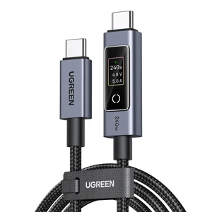 Nexode 240W USB-C to USB-C Cable with TFT Smart Display, 3.3ft | Tap to rotate, long-press off. Nylon braided. USB C Tester for iPhone 17/16/15, MacBook, Galaxy, Pixel, XPS, Switch & more Nexode 240W USB-C to USB-C Cable with TFT Smart Display, 3.3ft | Tap to rotate, long-press off. Nylon braided. USB C Tester for iPhone 17/16/15, MacBook, Galaxy, Pixel, XPS, Switch & more