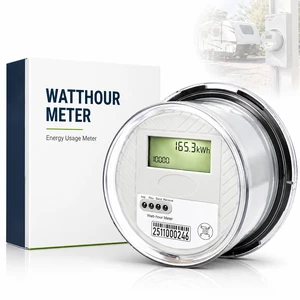 240 V 2-Wire Digital KWH Meter High-Precision LCD Watt Meter for RV/Home/Workshop Energy Usage Monitoring, ANSI C12.1 Compliant, Easy Install, Supports up to 200A TA30 240 V 2-Wire Digital KWH Meter High-Precision LCD Watt Meter for RV/Home/Workshop Energy Usage Monitoring, ANSI C12.1 Compliant, Easy Install, Supports up to 200A TA30