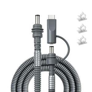 2-in-1 Starlink Mini Power Cable, 10ft Replacement Starlink Mini Cord | Starlink Mini Cable with Cable Sleeve, DC to DC & USB C to DC Power Cable,Starlink Mini Accessories, Work with 100W+PD Source 2-in-1 Starlink Mini Power Cable, 10ft Replacement Starlink Mini Cord | Starlink Mini Cable with Cable Sleeve, DC to DC & USB C to DC Power Cable,Starlink Mini Accessories, Work with 100W+PD Source