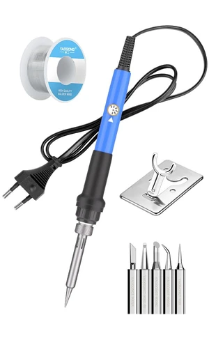 60w Soldering Iron Kit with Knob Control for Electronics Repair & DIY | Solder One And Insert Heater Heat Set Insert Tool Ergonomic Handle Design Fast Heating Response Stable 60w Soldering Iron Kit with Knob Control for Electronics Repair & DIY | Solder One And Insert Heater Heat Set Insert Tool Ergonomic Handle Design Fast Heating Response Stable