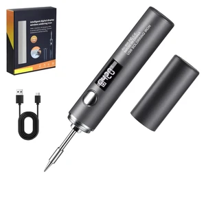Cordless Soldering Iron Kit, USB-C Rechargeable Solder Pen for Electronics | Digital LED display,5 adjustable temp settings 500-788°F,built-in LED light,portable soldering tool,for DIY projects&repair Cordless Soldering Iron Kit, USB-C Rechargeable Solder Pen for Electronics | Digital LED display,5 adjustable temp settings 500-788°F,built-in LED light,portable soldering tool,for DIY projects&repair