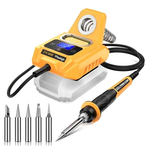 Cordless Soldering Station Compatible with Dewalt 20V Max Battery - Digital Display, Soldering Iron Station Fast Heating Up Soldering Station for DIY, Appliance Repair (Battery Not Included) Cordless Soldering Station Compatible with Dewalt 20V Max Battery - Digital Display, Soldering Iron Station Fast Heating Up Soldering Station for DIY, Appliance Repair (Battery Not Included)