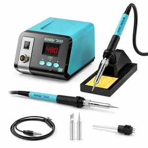 75W Digital Soldering Iron Station Kit,Precision Temperature Control 50°C-480°C,Ceramic Heating Element, ESD Safe, Auto Sleep & Temperature Calibration for Electronics DIY, PCB & Phone Repair 75W Digital Soldering Iron Station Kit,Precision Temperature Control 50°C-480°C,Ceramic Heating Element, ESD Safe, Auto Sleep & Temperature Calibration for Electronics DIY, PCB & Phone Repair