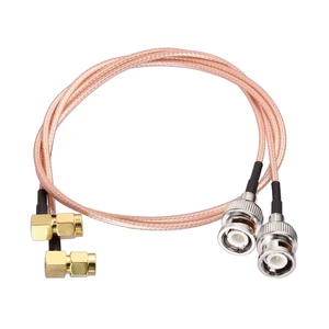 20inch SMA Male to BNC Male Adapter RG316 Coaxial Cable 2-Pack | Right Angle SMA to BNC Cables for Baofeng radio Two Way Handheld Radio Wireless LAN Devices WiFi External Antenna etc 20inch SMA Male to BNC Male Adapter RG316 Coaxial Cable 2-Pack | Right Angle SMA to BNC Cables for Baofeng radio Two Way Handheld Radio Wireless LAN Devices WiFi External Antenna etc
