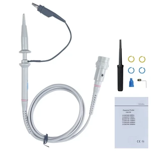 100MHz Oscilloscope Probe Kit, BNC Oscilloscope Clip Probe Attenuation Can be Adjusted by 1x or 10x Slide Switch for Series Oscilloscope 100MHz Oscilloscope Probe Kit, BNC Oscilloscope Clip Probe Attenuation Can be Adjusted by 1x or 10x Slide Switch for Series Oscilloscope