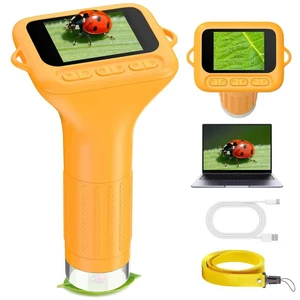 1000X Portable Handheld Digital Microscope for Kids with HD2.0 IPS Screen | 50X-1000X Magnification, STEM Educational Toys Birthday Gifts, for Age 4-12 Girls Boys, Captures photo/video, PC Compatible 1000X Portable Handheld Digital Microscope for Kids with HD2.0 IPS Screen | 50X-1000X Magnification, STEM Educational Toys Birthday Gifts, for Age 4-12 Girls Boys, Captures photo/video, PC Compatible