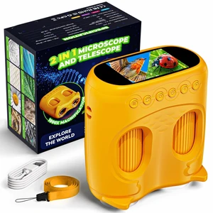 2-in-1 Kids Handheld Microscope Telescope, Pocket Microscope for Kids 4-12 | Kids digital microscope, Microscope camera, 2" LCD screen Bugs Magnifier, STEM exploration toys, gifts for boys/girls 2-in-1 Kids Handheld Microscope Telescope, Pocket Microscope for Kids 4-12 | Kids digital microscope, Microscope camera, 2" LCD screen Bugs Magnifier, STEM exploration toys, gifts for boys/girls