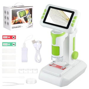 1600X Digital Microscope for Kids, Upgraded Portable Microscope with 4.0 inch HD Screen, 2-in-1 Desktop Handheld Miniscope Rechargeable Student Education Science Microscopes Gift for Kids 1600X Digital Microscope for Kids, Upgraded Portable Microscope with 4.0 inch HD Screen, 2-in-1 Desktop Handheld Miniscope Rechargeable Student Education Science Microscopes Gift for Kids