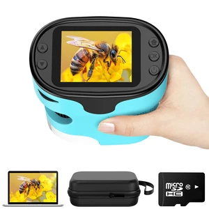 Kids Digital Handheld Microscope with Screen: Science Toy Gifts, Ages 4-12 SD Card, Slides Kit, EVA Case, 1000X 4K Pocket Miniscope, Rechargeable Portable Discovery Kit for Boys and Girls, In/Outdoor Kids Digital Handheld Microscope with Screen: Science Toy Gifts, Ages 4-12 SD Card, Slides Kit, EVA Case, 1000X 4K Pocket Miniscope, Rechargeable Portable Discovery Kit for Boys and Girls, In/Outdoor