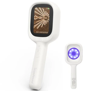 Digital Autofocus Microscope, 2.8" IPS Screen Magnifier, Take Photo & Video 32 GB Card, Magnifying Glass, 8 White + 8 Ultraviolet LED, Unique Concave Lens, Ergonomic Handle, Compatible with Mac/Window Digital Autofocus Microscope, 2.8" IPS Screen Magnifier, Take Photo & Video 32 GB Card, Magnifying Glass, 8 White + 8 Ultraviolet LED, Unique Concave Lens, Ergonomic Handle, Compatible with Mac/Window