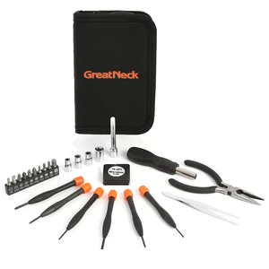 Mini Tool Set for Home Repair and Maintenance, 26 Pc Tool Kit with Zip Case, Mini Pliers, Precision Screwdrivers, Bits, Sockets, 3 ft Tape Measure for Household Use Mini Tool Set for Home Repair and Maintenance, 26 Pc Tool Kit with Zip Case, Mini Pliers, Precision Screwdrivers, Bits, Sockets, 3 ft Tape Measure for Household Use