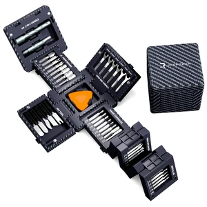 55-in-1 Magnetic Tool Cube Kit, Precision Screwdriver Set, Electronics Repair Kit for Laptop, PC, PS5, MacBook, iPhone, Switch, Glasses and Home Appliances, Carbon Fiber Pattern 55-in-1 Magnetic Tool Cube Kit, Precision Screwdriver Set, Electronics Repair Kit for Laptop, PC, PS5, MacBook, iPhone, Switch, Glasses and Home Appliances, Carbon Fiber Pattern