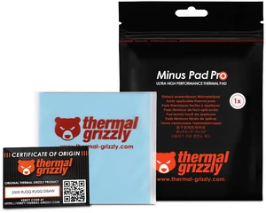 Minus Pad Pro - 100x100x1.5mm Thermal Interface Pad, Electrically Non-Conductive, High Thermal Conductivity & Compressibility for SSDs, GPUs & Electronics Minus Pad Pro - 100x100x1.5mm Thermal Interface Pad, Electrically Non-Conductive, High Thermal Conductivity & Compressibility for SSDs, GPUs & Electronics