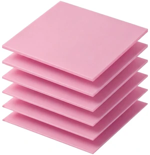 6 Pcs Thermal Pads for GPU Laptop CPU, Pink, 100 x 100 mm | 0.5, 1, 1.5, 2, 2.5, 3 mm Heat Resistant Conductive Silicone Thermal Pad Conductivity 6.0 W/M Heatsink LED Cooler Nvme 6 Pcs Thermal Pads for GPU Laptop CPU, Pink, 100 x 100 mm | 0.5, 1, 1.5, 2, 2.5, 3 mm Heat Resistant Conductive Silicone Thermal Pad Conductivity 6.0 W/M Heatsink LED Cooler Nvme