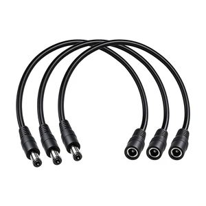 DC Power Extension Cable, 5.5mm x 2.5mm, 1FT, 3-Pack | DC5525 Male to Female, 12V DC Extension Cable, 18AWG,For CCTV Surveillance Camera DC Power Extension Cable, 5.5mm x 2.5mm, 1FT, 3-Pack | DC5525 Male to Female, 12V DC Extension Cable, 18AWG,For CCTV Surveillance Camera