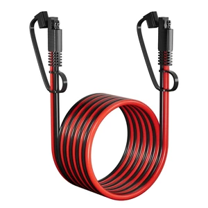 SAE Extension Cable 12AWG 15FT for Car RV Solar | SAE to SAE extension cord, 12AWG pure copper, 15FT, Double PVC jacket, For car/RV/truck/boat/solar, Dust cap included, SAE Extension Cable 12AWG 15FT for Car RV Solar | SAE to SAE extension cord, 12AWG pure copper, 15FT, Double PVC jacket, For car/RV/truck/boat/solar, Dust cap included,