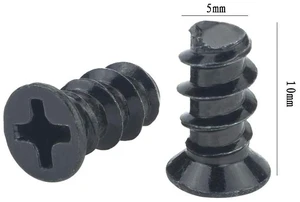 Computer Case Fan Mount Screws, Cross Screw, Black, 50 Pieces Computer Case Fan Mount Screws, Cross Screw, Black, 50 Pieces