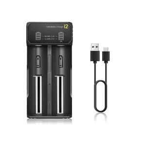 18650 Battery Charger for 3.7V/3.6V Li-ion Batteries 26650 18650 21700 14500 16340(RCR123), Ni-MH/Ni-Cd AA AAA C Batteries-Upgraded 18650 Battery Charger for 3.7V/3.6V Li-ion Batteries 26650 18650 21700 14500 16340(RCR123), Ni-MH/Ni-Cd AA AAA C Batteries-Upgraded