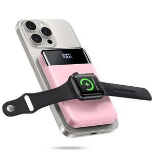 for Magsafe Portable Charger, 10000mAh USB-C 22.5W Power Bank, Pastel Pink Travel Essentials, Wireless Magnetic Battery Pack, Fast Charging, Compatible with iPhone 17/16/15/14, Apple Watch Ultra/11/10 for Magsafe Portable Charger, 10000mAh USB-C 22.5W Power Bank, Pastel Pink Travel Essentials, Wireless Magnetic Battery Pack, Fast Charging, Compatible with iPhone 17/16/15/14, Apple Watch Ultra/11/10