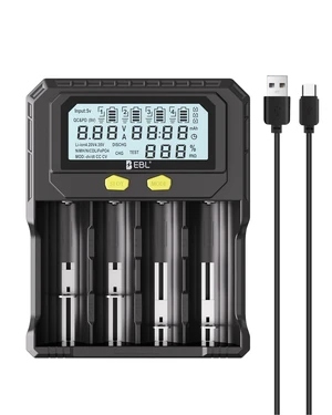 18650 Battery Charger with Discharge & Testing Functions | for 3.6V/3.7V/3.85V Li-ion/INR/IMR/ICR/3.2VLiFePO4, 1.2V Ni-MH/Ni-CD AA/AAA/C Rechargeable Batteries 18650 Battery Charger with Discharge & Testing Functions | for 3.6V/3.7V/3.85V Li-ion/INR/IMR/ICR/3.2VLiFePO4, 1.2V Ni-MH/Ni-CD AA/AAA/C Rechargeable Batteries